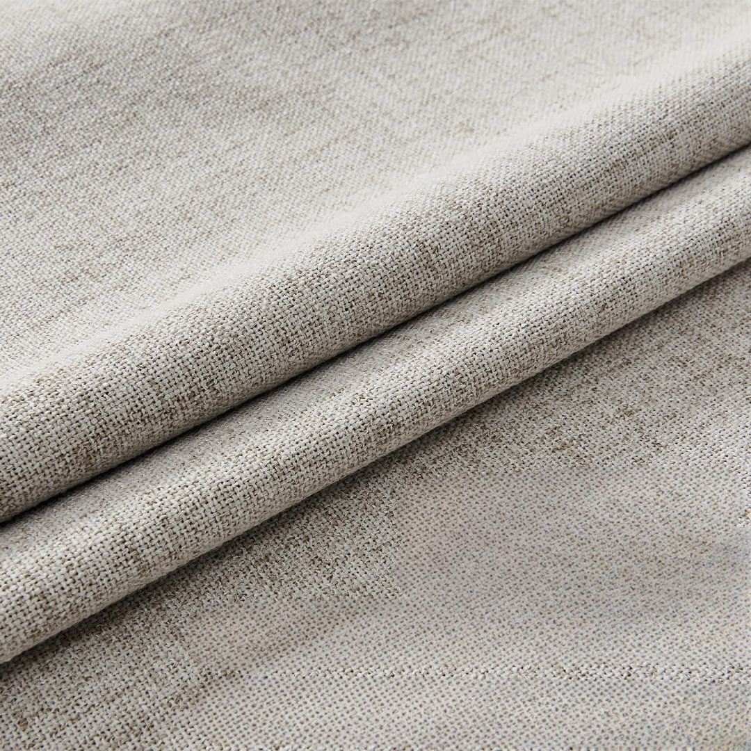 Premium Ring Linen Blackout Curtain Drapes