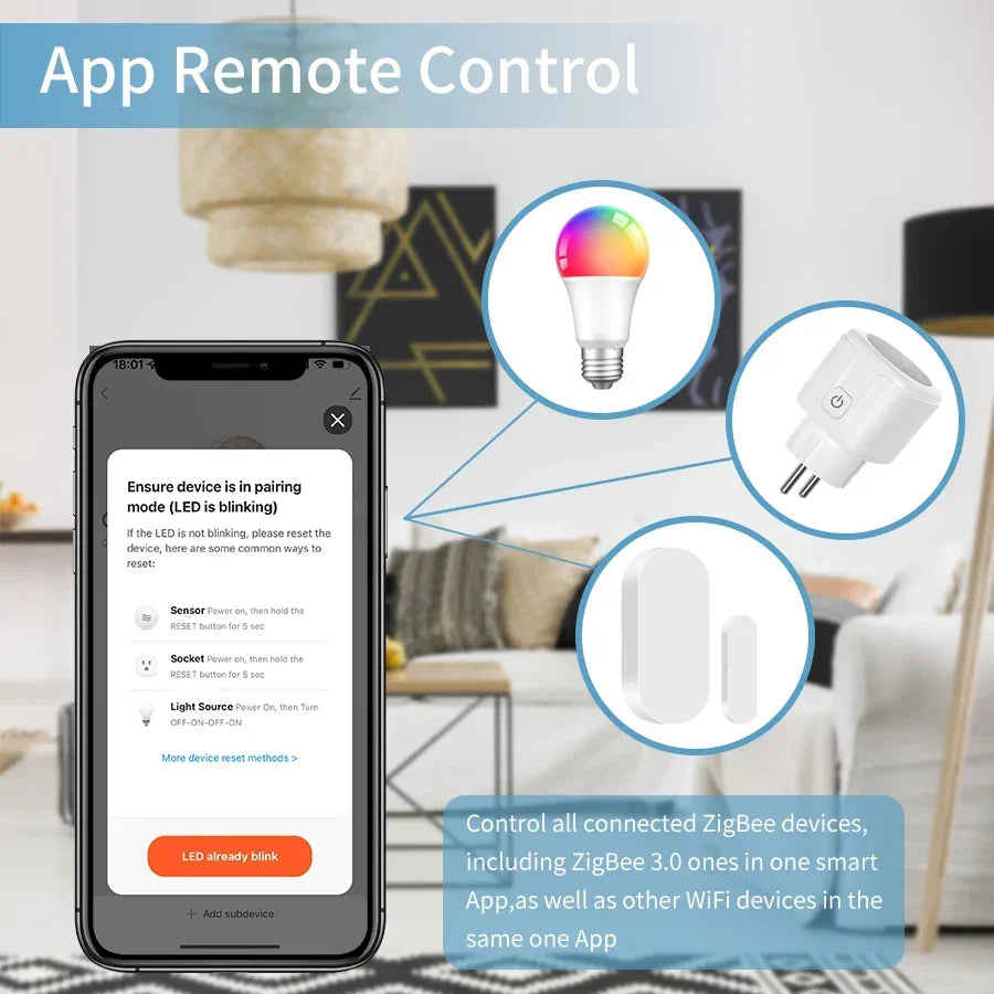 Multi Mode Zigbee Gateway Wireless Hub 